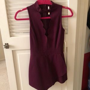 Brand new burgundy romper